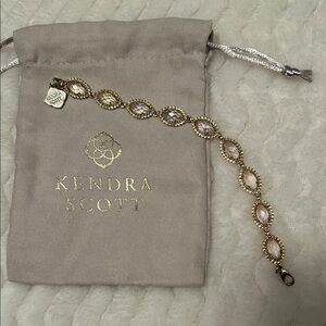 Kendra Scott Gold and Blush Bracelet